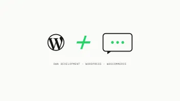 Brand graphic of the WordPress logo plus a chat bubble with green typing dots, the AI chatbot for WordPress