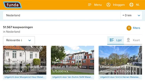 Realtime huizen scrapen van Funda via een API