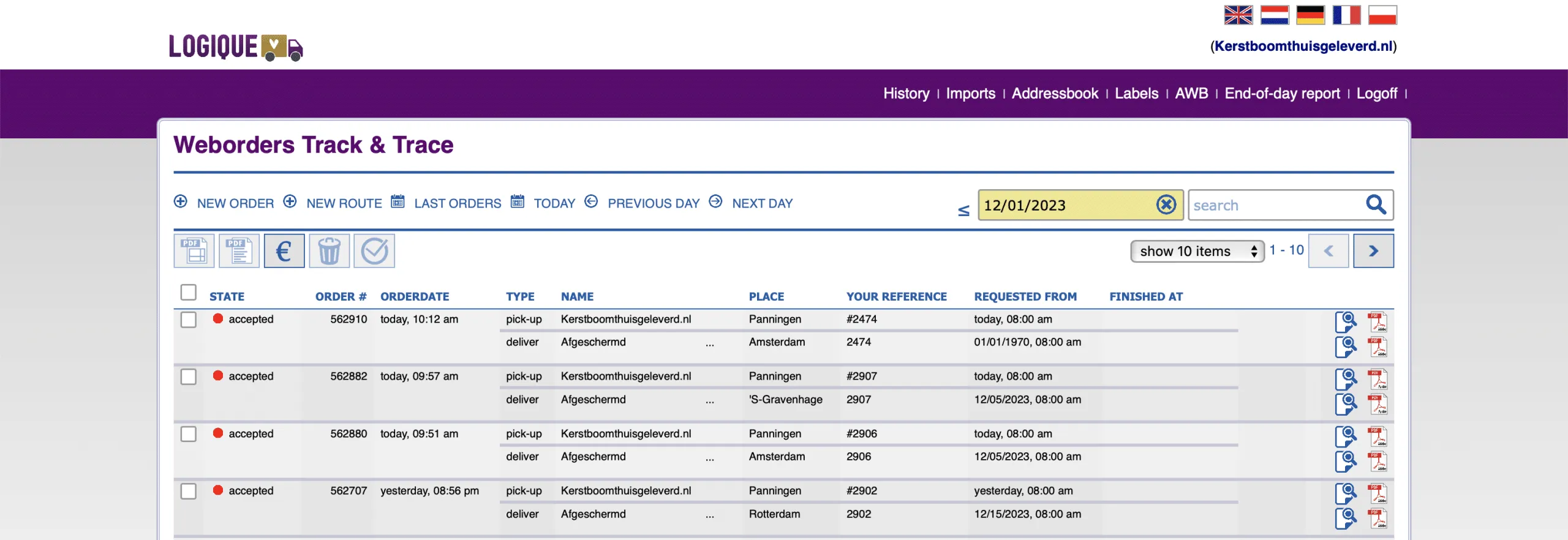 Koppeling tussen Mendrix software en webshop