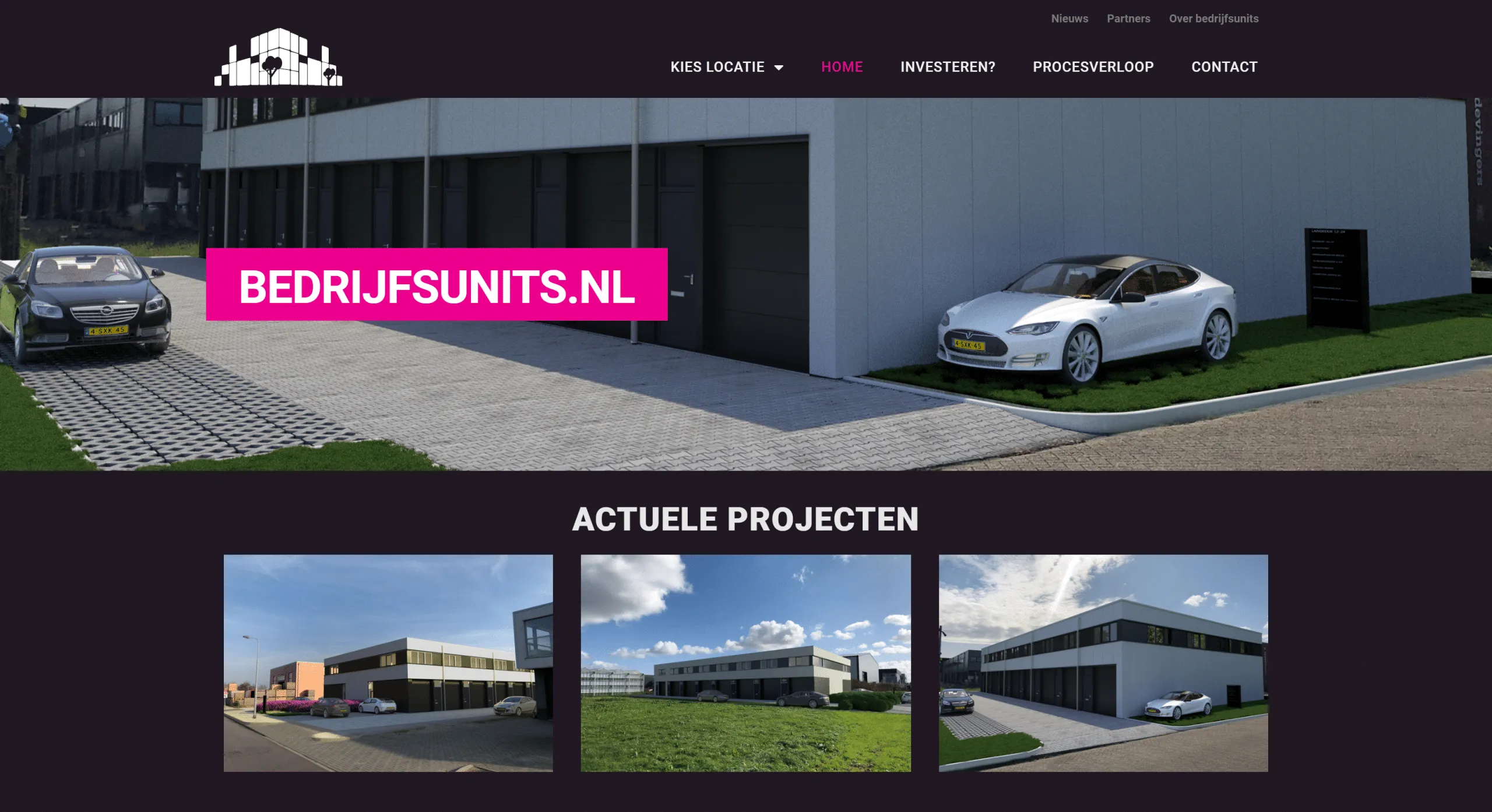 Website voor makelaars en vastgoedprojecten
